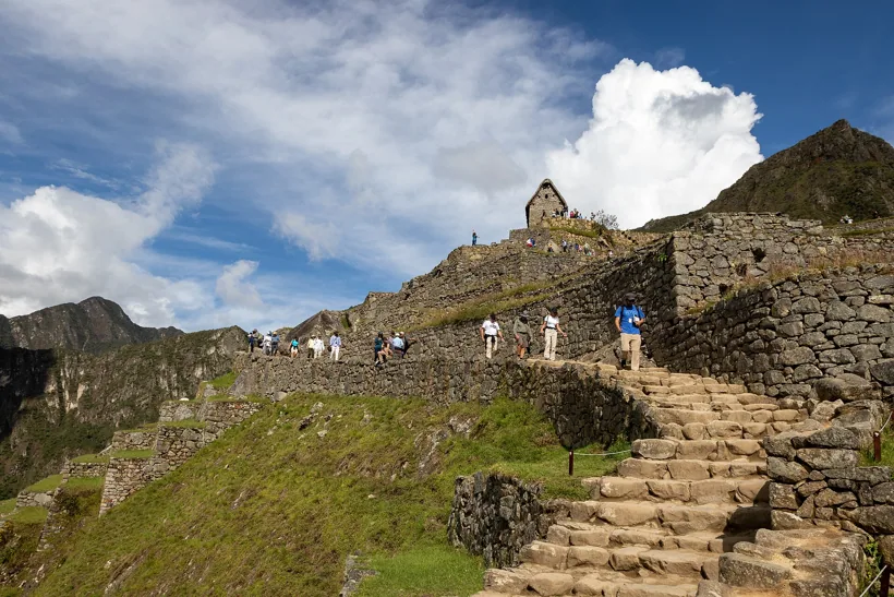 Viajantes em Machu Picchu
