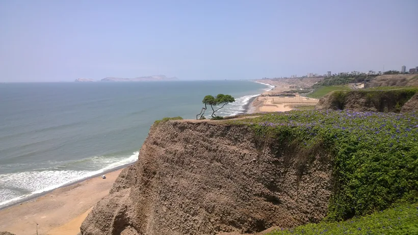 Chegada ao Peru, litoral de Lima